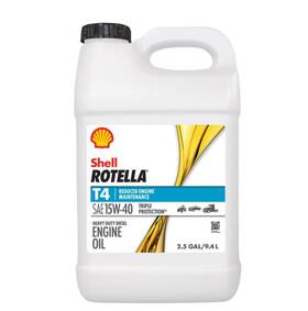 550045127 Shell Rotella T4 Triple Protection Diesel Conventional Engine Oil 15w-40 2.5gal