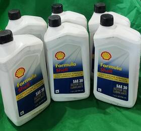 550049474 Shell Formula Sae 30 Motor Oil 1 Quart Lot Of 6