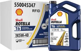 9894164164 Shell 3 Pack Rotella T6 Full Synthetic 5w-40 Diesel Engine Oil 1 Gallon