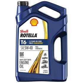 Shell G55208 1 And 3 Pack - Rotella T6 Full Synthetic 5w-40 Diesel Engine Oil Gallon