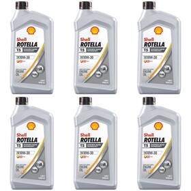Shell Rotella 427280473004 T5 Diesel Engine Oil Hd Synthetic Blend 10w-30 Pack Of 6