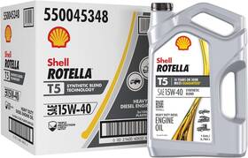 Shell Rotella 550045348-3pk 3 Pack T5 Synthetic Blend 15w-40 Motor Oil 1 Gallon For Car Truck