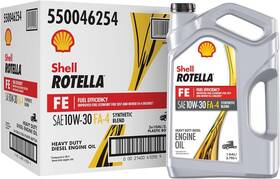 Shell Rotella 550046254-3pk T5 Fe 10w-30 Synthetic Blend Diesel Engine Oil 1 Gallon 3 Pack
