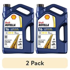 Shell Rotella 550050317 T6 15w-40 Diesel Oil 1 Gal Lot Of 2 Full Synthetic Free Ship