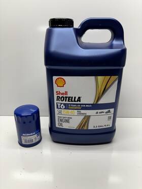12735811 Shell Rotella T6 15w-40 Acdelco Pf63 Oil Change Kit For 20-25 Duramax 6.6l L5p