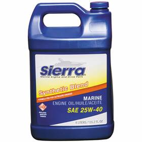 Sierra 18-9440-3 25w-40 4 Stroke Synthetic Blend Marine Engine Oil 1 Gallon - Free Ship
