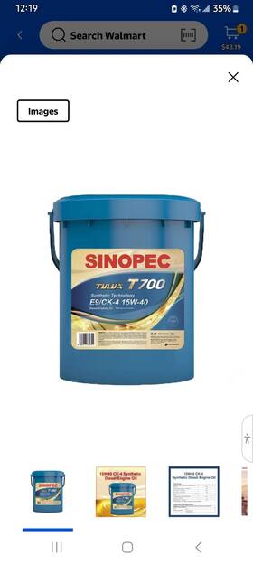 Tulux-t700 Sinopec 15w40 Synthetic Diesel Engine Oil - 5 Gallon Pail 18l 4.75 Gal Https
