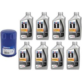 91605272 Speedway Motors Mobil 1 0w40 Dexos R 8 Quart Oil/ac Delco Pf63 Filter Change Kit