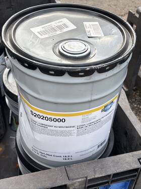 S20205000 Sprayon New 5 Gallons Of Chain And Wire Rope Lubricants H2 Molybdenum