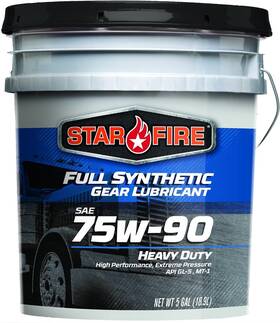 Starfire 810029022026 Gear Oil 5 Gallon 75w90 Gl-5 Synthetic Heavy Duty Mt-1 Full