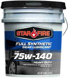 Starfire 810029022033 75w140 Full Synthetic Gear Oil Lubricant 5 Gallon Pail