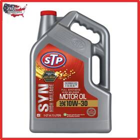 426949 Stp High Mileage Full Synthetic Engine Oil 10w-30 5 Quart 1 Pack