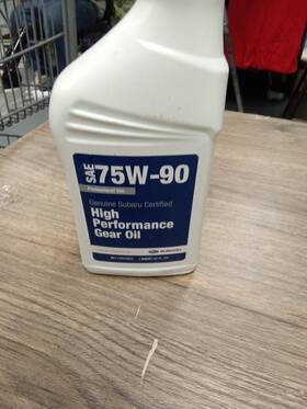 Subaru 4yla0016y5 Sae 75w-90 Genuine Certified High Performance Gear Oil 418 Dt