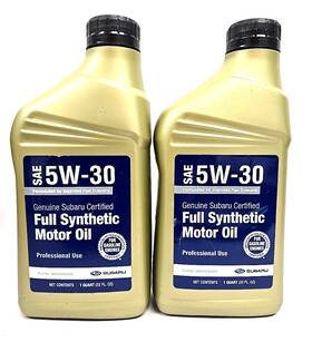 Subaru Soa427v1410 Genuine Oem 5w30 Full Synthetic Motor Oil 2 Quarts