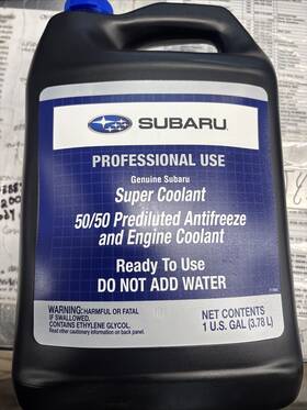 Subaru Soa868v9261 Genuine Blue Coolant Antifreeze Pre-diluted