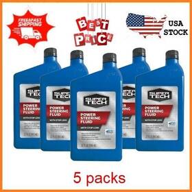 1057703 Super Tech 5 Packs Power Steering Fluid 32 Oz