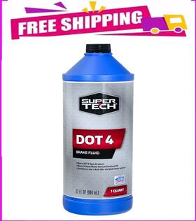Super Tech 681131228565 Dot 4 Motor Vehicle Brake Fluid 32 Fl Oz