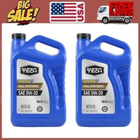 Wa0d023q Super Tech 2 Packs Full Synthetic Sae 0w-20 Motor Oil 5 Quarts