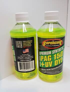 P150-32d Supercool 2 Pag Oil 150 With Dye 32 Oz