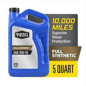 Wm016f3q Supertech Super Tech Full Synthetic Sae 0w-16 Motor Oil 5 Quarts