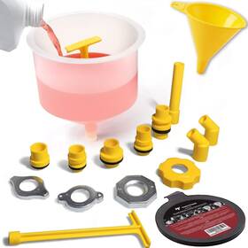 Thorstone 692232194451 No Spill Coolant Funnel Kit Free Radiator Clear