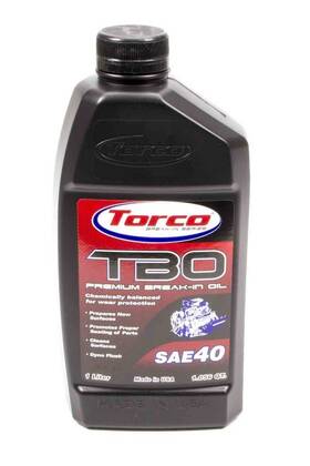 A100040ce Torco Motor Oil - Tbo Break-in High Zinc 40w Conventional 1 L Each