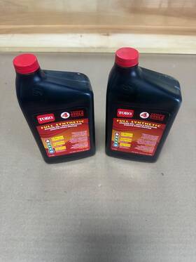Toro 138-6053 Genuine Full Synthetic Oil Quart 10w-30 2- Pack