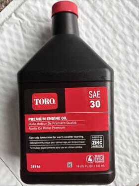38916 Toro Premium 2-cycle Engine Oil 18oz