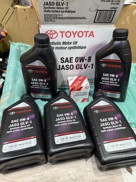 00279-08qtr Toyota 2024-2025 Lexus Ux Series 0w-8 Synthetic Motor Oil Jaso Glv-1 Oem New