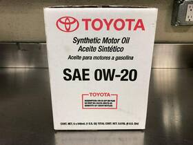 002790wqte0105 Toyota Synthetic Motor Oil 0w-20 5 Quart