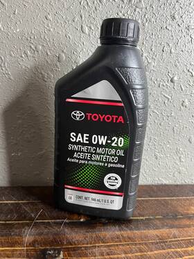 0w-20 Toyota 071924003309 2 Pack Sae Synthetic Motor Oil 1 Quart