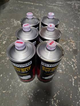 0885-02906 Toyota Lexus Gl-5 75w-85 Differential Gear Oil Lt - 6 Quarts