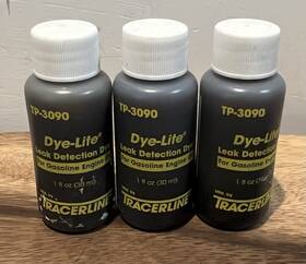 Tp-3090 Tracer Products Tracerline Tp3090- Leak Detection Dye For Gasoline Engine Oil 3 1 Oz. Bottles