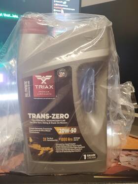 Trx3691 Triax Lubricants Trans Zero 20w-50 Full Synthetic Hydro-static Oil 1 Gallon Trx3691 Triax Lubricants Trans Zero 20w-50 Full Synthetic Hydro-static Oil 1 Gallon