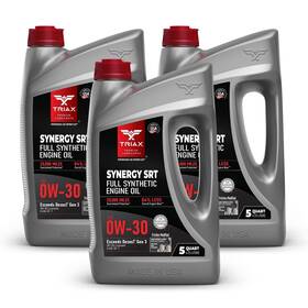 Trx5306-3 Triax Synergy Srt 0w-30 Full Synthetic Pao And Ester Engine Oil 5 Quart 3 Pack Trx5306-3 Triax Synergy Srt 0w-30 Full Synthetic Pao And Ester Engine Oil 5 Quart 3 Pack