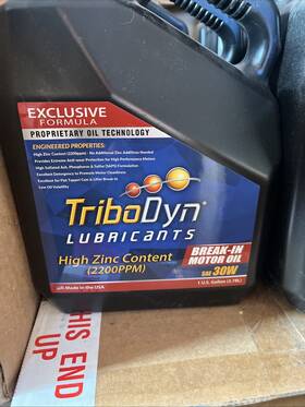 Tri-brk30w-gl Tribodyn Lubricants High Zinc Break-in Motor Oil Sae 30w 1 Gallon Racing Engine Tri-brk30w-gl Tribodyn Lubricants High Zinc Break-in Motor Oil Sae 30w 1 Gallon Racing Engine