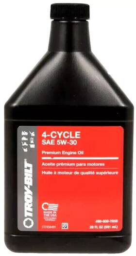 490-000-y059 Troy-bilt Sae 5w-30 Premium 4-stroke Engine Oil - 20 Oz