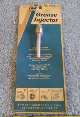 670510 Trw Vtg Grease Injector Needle Stainless Steel Made In Usa Nip 670510 Trw Vtg Grease Injector Needle Stainless Steel Made In Usa Nip