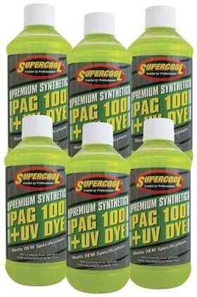 P100-8d-6cp  Tsi Supercool Pag Oil 100 Viscosity With U/v Dye 8oz 6-pack