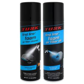 Tusk 2138310002 Air Filter Maintenance Kit Oil Cleaner Spray On Foam Degreaser Mx Atv