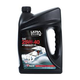 Usb25404tfcwg Ultra 1plus U1p-aqua Sae 25w-40 Synthetic Blend 4t Marine Engine Oil Nmma Fc-w Gallon