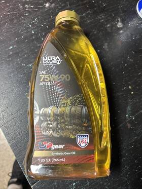 Ultra1plus 810050654326 Sae 75w-90 Synthetic Gear Oil 1 Quart Api Gl-4 Usa Made