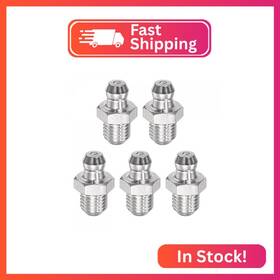 Uxcell A22031600ux0367 304 Stainless Steel Straight Grease Fitting M8 X 1mm Thread Hydraulic Gre