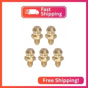 Uxcell A22032200ux0250 Brass Straight Grease Fitting M4 X 0.7mm Thread Hydraulic