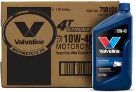 Valvoline 074130031517 4-stroke Motorcycle Sae 10w-40 Motor Oil 1 Qt Case Of 6