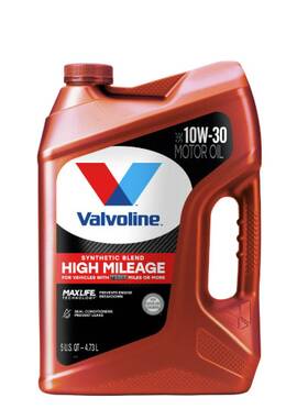 Valvoline 075353275696 High Mileage Maxlife 10w-30 Synthetic Blend Motor Oil 5 Quart Free Ship