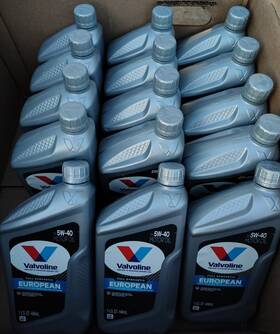 12822h2 Valvoline 15x 5wx40 European Vehicle Full Synthetic Motor Oil Lot Of 15 Quarts