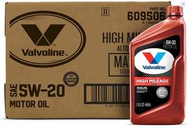 609506 Valvoline High Mileage With Maxlife Technology Sae 5w-20 Synthetic Blend Motor