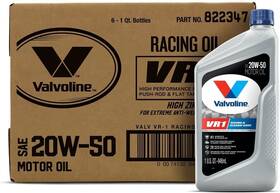 Valvoline 696230179427 Vr1 Racing Sae 20w-50 High Performance Zinc Motor Oil 1 Quart Case Of 6 Valvoline 696230179427 Vr1 Racing Sae 20w-50 High Performance Zinc Motor Oil 1 Quart Case Of 6