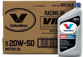 Valvoline 822347-6pk Vr1 Racing Sae 20w-50 Motor Oil 1 Qt Case Of 6 Free Shipping New Valvoline 822347-6pk Vr1 Racing Sae 20w-50 Motor Oil 1 Qt Case Of 6 Free Shipping New